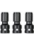 3 Adet 1/4 Bit Lokma Adaptörü, 1/2 Dört Köşe Tahrik (1,3 Cm) 1/4 Altıgen Şaft (0,6 Cm) Hızlı Gergi 1