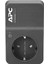 Surge Protector PM1W-GR - Aşırı Gerilim Korumalı Priz Adaptörü (1 Schuko Fiş, Pc, Tv Vb. İçin - Renk: Siyah) 3