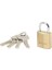 Lock 2930EURD Ekstra Kalın Prinç Anahtar Asma Kilit, Altın, 5,4 x 3 x 1,4 cm 3