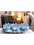 (17 cm -36 cm Tabak Ebatı)-(Mumluk Ebat 10 cm -15 cm )- Kırılmaz Polyester,3 Lü Mumluk Biblo 5