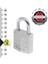 Menashop Lock Katı Aluminyum Asma Kilit 30 Mm, Metalik 2
