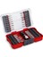 M-Case 33 Parça Uç Seti (50MM S2 Uçlara Sahip Akülü Vidalamalar ve Elektrikli Matkaplar Için, Uç Tutucu, Saklama Kutusu Dahil), 118903, Kırmızı 1
