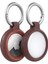 Menashop Sleek Serisi Airtag Için Kılıf, Darbeye ve Düşmeye Karşı Koruyucu, Karabinalı Airtags Için Ince Koruyucu Kılıf - Kahverengi 1