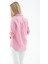 Oversize Çizgili Gömlek Pembe 3