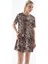 Desenli Elbise Leopar Desenli 4