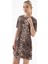 Desenli Elbise Leopar Desenli 5