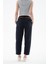 Esnek Kemerli Pantolon Lacivert 4