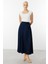 Kadın Beli Püskül Detaylı Etek 1064 Lacivert 1