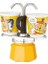 Set Mini Express Ocak Üstü Espresso Pişirici +2 Cups Lichtenstein Serisi, Sarı 2