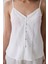 Bridal Delicate Saten Kırık Beyaz Atlet 2
