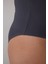Antrasit Yaka Detay Uzun Kollu Bodysuit 5