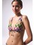 Celine Deep V Çok Renkli Bikini Üst 3