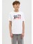 Jjluke Tee Ss Crew Beyaz Erkek Çocuk Kısa Kol T-Shirt 1