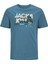 Jjluke Tee Ss Crew Mavi Erkek Çocuk Kısa Kol T-Shirt 4