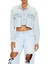 Asimetrik Denim Crop Gömlek 2