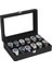 12 Saat Için Yeni Watch Box Watch Case Siyah Cam JWB12B 1