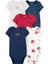 Layette Erkek Bebek Kısa Kollu Body 5'li Paket 1