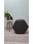 Ahşap Ayaklı Keten Kumaş Altıgen Puf&bench Koltuk/tabure 3