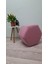 Ahşap Ayaklı Keten Kumaş Altıgen Puf&bench Koltuk/tabure 4