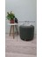 Ahşap Ayaklı Keten Kumaş Yuvarlak Puf&bench Koltuk/tabure 2