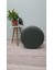 Ahşap Ayaklı Keten Kumaş Yuvarlak Puf&bench Koltuk/tabure 3