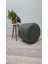 Ahşap Ayaklı Keten Kumaş Yuvarlak Puf&bench Koltuk/tabure 4