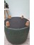 Ahşap Ayaklı Keten Kumaş Yuvarlak Puf&bench Koltuk/tabure 6