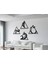 4'lü Dört Element Temalı Dekoratif Duvar Panosu - Şık ve Modern Tasarım 3D (20 cm ) 2