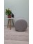 Ahşap Ayaklı Keten Kumaş Yuvarlak Puf&bench Koltuk/tabure 3