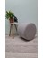 Ahşap Ayaklı Keten Kumaş Yuvarlak Puf&bench Koltuk/tabure 4