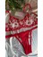 Kırmızı Kalpli Tül Brode Fantazii Iç Çamaşır Takımı Bralette Balenli Sütyen & Tanga 3