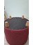 Ahşap Ayaklı Keten Kumaş Yuvarlak Puf&bench Koltuk/tabure 6