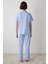 Dreamy Striped Çok Renkli Gömlek Pantolon Pijama Takımı 5