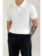 Lorens Çizgili Likralı Slim Fit Polo Yaka Örme Erkek Triko Tshirt 1
