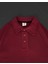 Yakalı Patlı Kısa Kol T-Shirt - Bordo 4