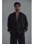 Erkek Basic Oversize Gömlek Siyah 5