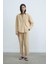 Camel Paper Poplin Pantolon 3