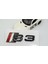 S3 Siyah Gri Kırmızı Bagaj Logo Audi Ile Uyumlu 4