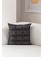 Home Tekli Dekoratif Puantiye Keten Kumaşlı Kırlent Kılıfı 43X43 Siyah 1