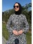 Leopar Desenli Elbise Siyah 2