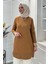 Gonca Taşlı Triko Tunik Camel 4