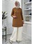 Gonca Taşlı Triko Tunik Camel 5