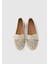 Ekru Deri Kadın Ayakkabı 5