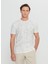 Bisiklet Yaka Baskılı Ekru Erkek T-Shirt ACE091252270_EKR 1