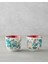 Artistic Flower Seramik 2'li Bardak 270 ml Kırmızı 1