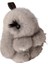 Sevimli Tavşan Gerçek Vizon Kürk Anahtarlık Yüzükler Gri / Boyut: 8 cm (Yurt Dışından) 1