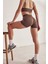 Solis Mocha Kahve Seamless Spor Biker Şort 1