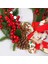 Yeni 40 Cmpe Süslemeleri Çam Kozalağı Kırmızı Meyve Noel Bez Çiçek Duvar Asılı Kapı Asılı Noel Çelenk (Yurt Dışından) 3