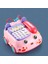 Karikatür Şekli Erken Eğitim Telefon Araba Çok Fonksiyonlu Iki Dilli Telefon Araba Eğitim Oyuncak-Pembe (Yurt Dışından) 2