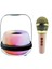 S29 Bluetooth Hoparlör | Kablosuz Mikrofonlu, Renkli Işıklı, Taşınabilir Karaoke Hoparlör 1